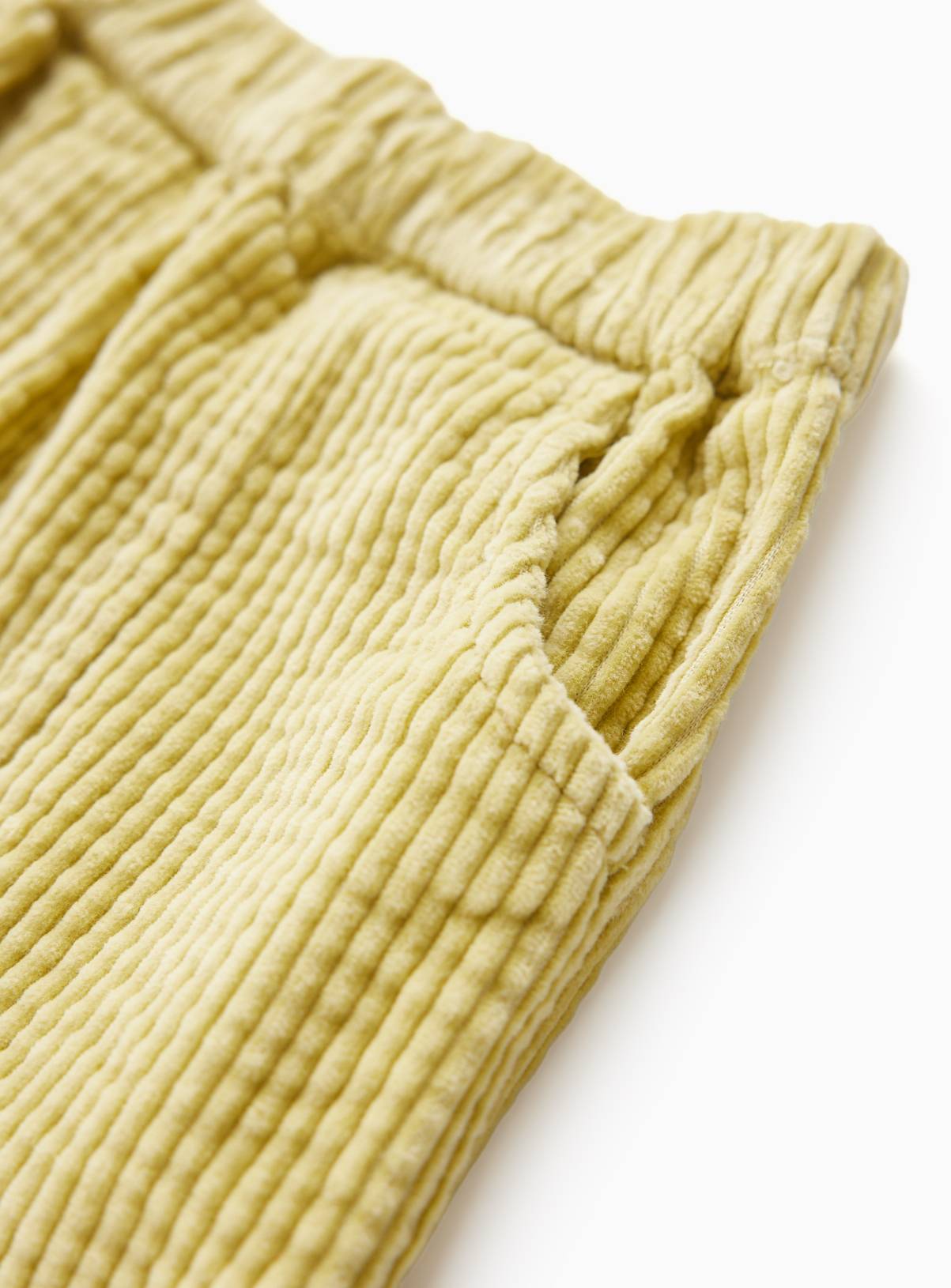 Lime Cord Barrel Leg Trousers 2-3 years - Image 2